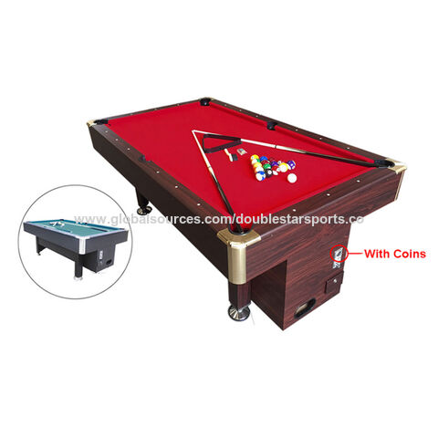 Marble Snooker Slate Creative Billiards Manual Coin Operator Pool Table -  China Black and Red price
