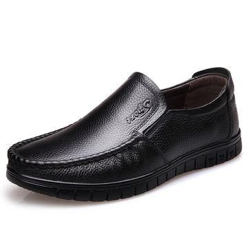 Mens Shoes Shoes Under $10 Men's Leather Loafers Middle-aged And