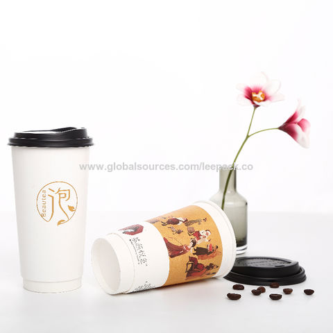 Buy Wholesale China 12oz Hot Drink Eco Friendly Black Paper Coffee Mug ...
