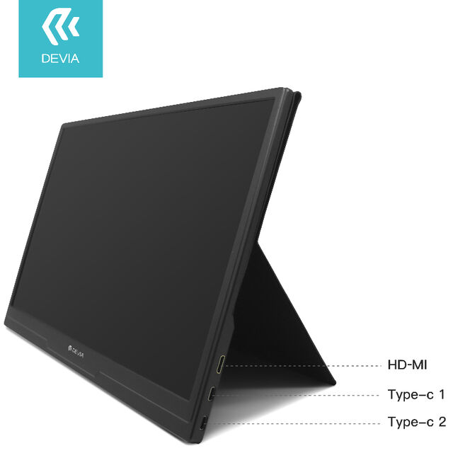 Panneaux d'affichage LCD portables Devia 15,6 pouces 6800K 1920*1080, moniteurs LCD en gros
