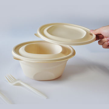 Biodegradable Soup Bowls Corn Starch Bowl Disposable With Lids