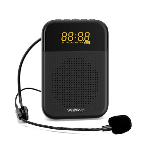 48W Waistband Voice Amplifier Booster MP3 Speaker Teacher Coach Guide Megaphone 