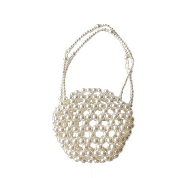 S R ENTETERPRISES Art Women Round Ball Clutch Purse Beaded Pearl Clutch Bag  : Amazon.in: Fashion