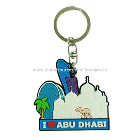 Porte-clés NFC personnalisé avec logo imprimé, promotion Dubaï, porte-clés RFID en PVC 3D mignon pour cadeau