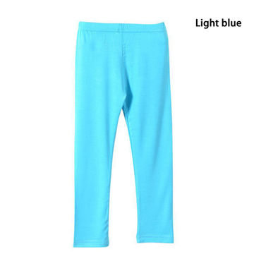 Girls sweat pants thin light blue