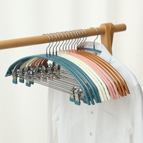Wholesale Clothing Hangers Non-Slip Durable Metal Hanger with