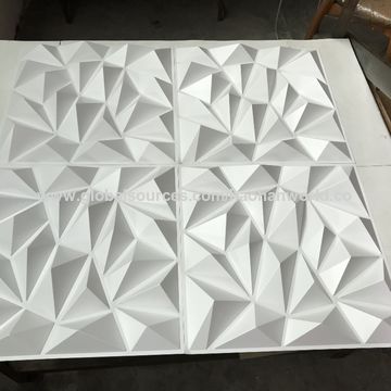 Buy Wholesale China Diamond Metallic Silver Gold Pvc 3d Wall Panel For ...