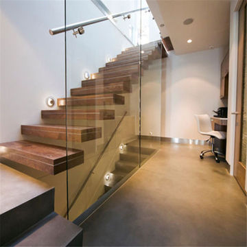 Steel Floating Stairs, Prefabricated DIY Metal Stairs