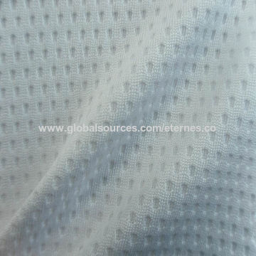 100%polyester Knit Soft Soccer Jersey Mesh Fabric For Sportswear