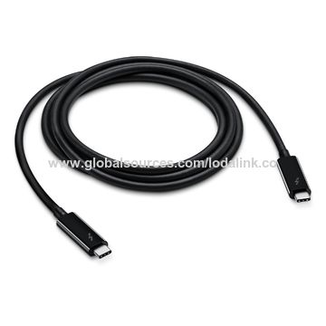 2m White Thunderbolt Cable - M/M