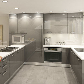 Modern Kitchen Cabinet High Gloss, Contemporary High Gloss Kitchen Cabinets