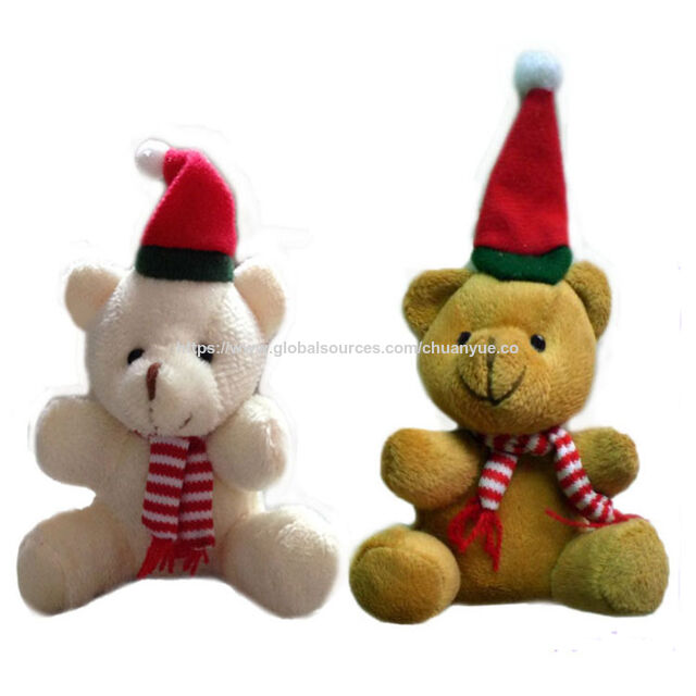 Ours en Peluche Blanc Personnalisé de Luxe pour Noël à Vendre - Jouets en Peluche Doux Personnalisés pour Cadeaux de Noël