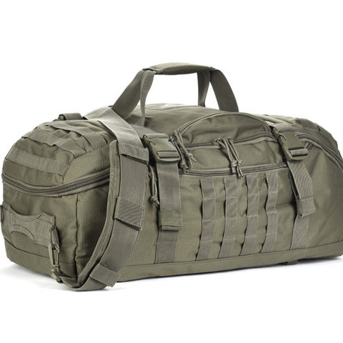 Protector Plus Bolsa táctica de lona para hombre, mochila deportiva para  gimnasio, equipaje militar Molle (cubierta de lluvia y parche incluidos)