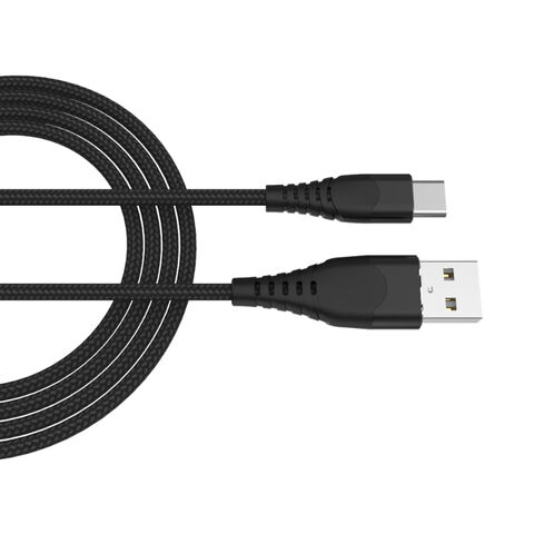 USB A auf USB C Kabel 1m Nylon geflochten, Lade-und Daten synchron isation
