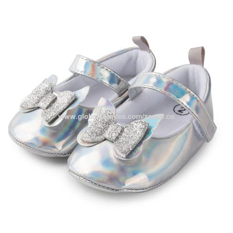 Sapatos de Vestir Estilo Bailarina Mary Jane com Laço para Bebés/Crianças - Calçado Infantil Formal