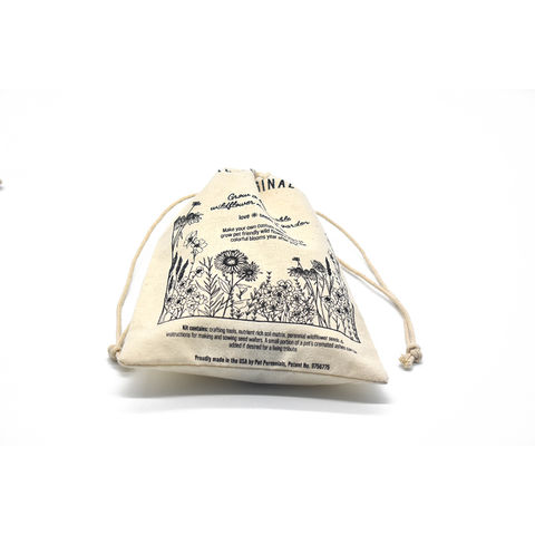 custom muslin drawstring bags