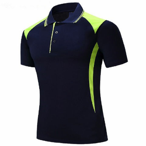 Compre Camiseta Polo De Manga Corta Personalizada De Dos Tonos