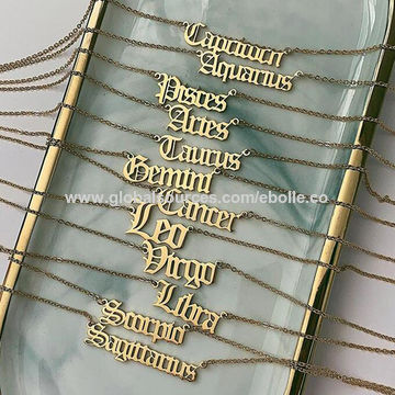 Letter Astrology Constellation Necklace 