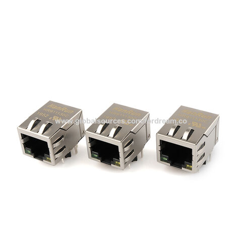 Buy Wholesale China Hr911130c Rj45 Gigabit Ethernet Port Network Transformer  1000base-t Wifi Network Connector With Led & Hr911130c at USD 1.7
