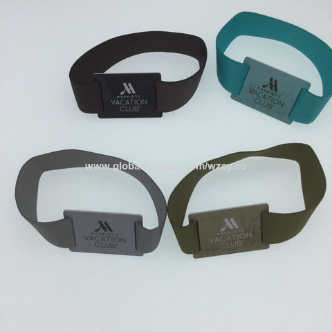 Elastic Woven Rfid Wristband Rfid Tag Mifare Classic 1k F08 Chip