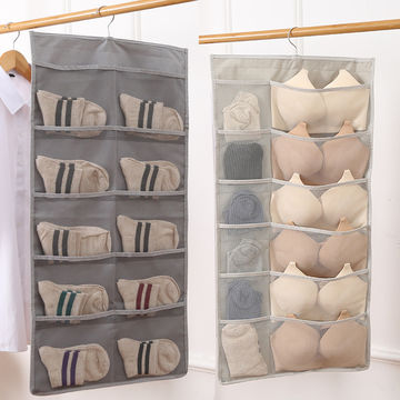 Comprar Organizador colgante de armario de pared con 16 bolsillos, bolsas  de almacenamiento de artículos diversos, organizador de ropa interior