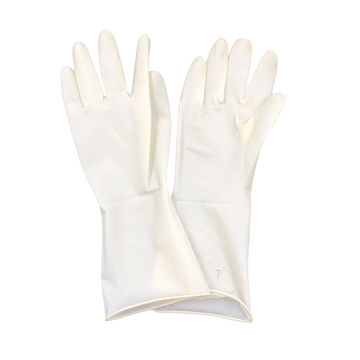 sterile rubber surgical gloves