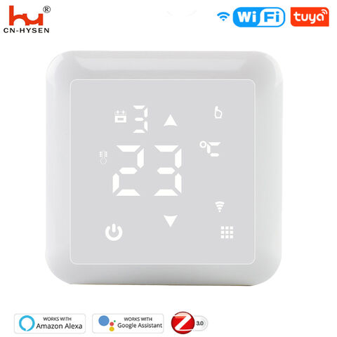 ZigBee Smart Thermostat for Water/Gas Boiler Digital Temperature Controller  Large LCD Display Touch Button Voice Control Compatible with Assistant 