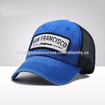 New Mesh Trucker Hats Baseball Caps City Alphabet Embroidered Logo Cool Cap