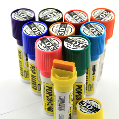 POP marker,Non-Toxic Ink,Customized Logo Label,30mm Tip Size,12 Colors for sale at factory direct price