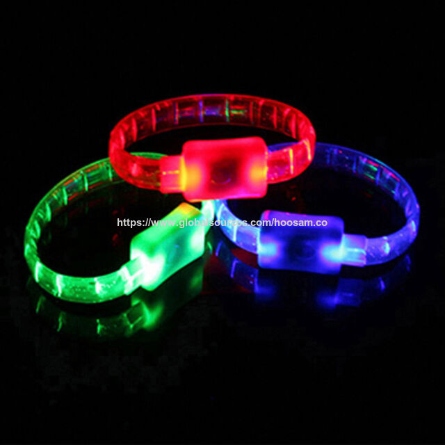 Novedad Navideña Pulsera LED Intermitente Activada por Sonido para Promoción for sale at factory direct price