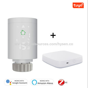 Thermostat de Radiateur Intelligent avec Kit de Démarrage Compatible Alexa, Tuya - Solution de Chauffage Connectée