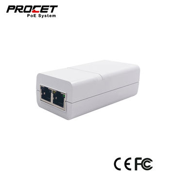 Passive PoE Injector 24VDC 