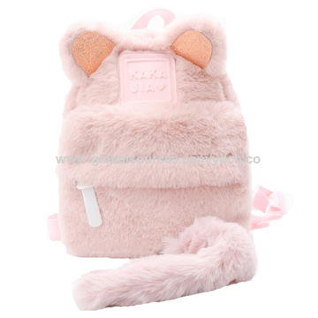 Girls Fluffy Bunny Backpacks Wholesale