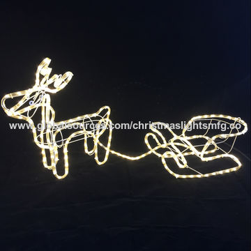 China Led Reindeer Sleigh Christmas Motif Rope Lights Silhouette Indoor And Outdoor Garden Yard Decor On Global Sources Santa Claus Deer Motif Lights Christmas Motif Lights Led Motif Lights