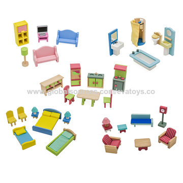 Maison de poupée miniature en bois pour jeux de rôle pour enfants, modèle 2020 (W06B101) - Idéal pour grossistes et distributeurs for sale at factory direct price