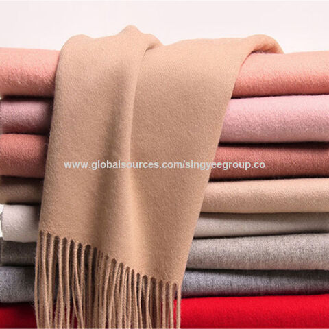 Buy Wholesale China Cashmere Scarf New Style Wool Scarf For Men And Women  With Tassels Pure Color Scarf & Cashmere Scarf at USD 6.4