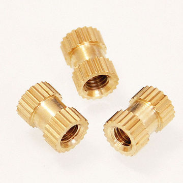 M6 M8 M10 Press-in Brass Injection Molding Knurled Thread Insert Embedded Nuts 
