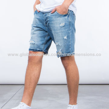 Buy Wholesale China Men's Fashion Trend Versatile Summer Denim Shorts Sell  Like Hot Cakes & Baggy Jean Shorts For Men In Summer at USD 8.65