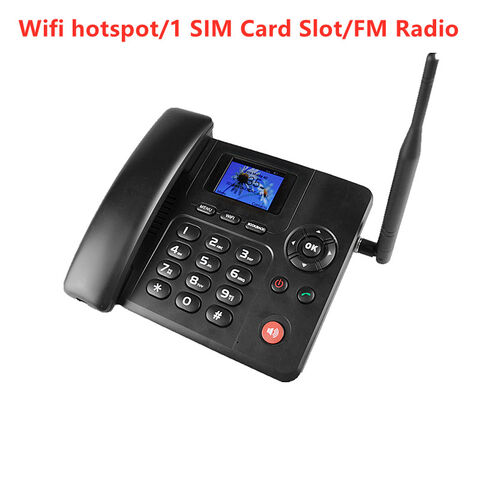 Compre 4g Fwp Fijo Teléfono Inalámbrico Tarjeta Sim Wifi Hotspot