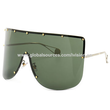 Oversize Retro Shield Sun Glasses Super Big Frame One Piece Sunglasses  $3.08 - Wholesale China One Piece Sunglasses at Factory Prices from Wenzhou  Ivision Optical Co.ltd