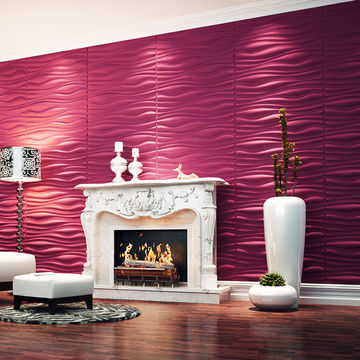 Living Room Modern Pvc Wall Paneling 3d Papers Home Decor Wallpaper Panels Paper Covering China Panel On Globalsources Com - Contemporary Wall Panels For Living Room