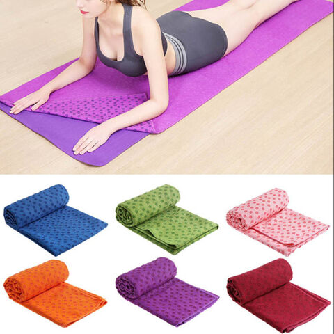 Home Gym Anti-Slip Yoga Mat, Workout Pad Towel for Fitness Exercise Sports Travel Blanket for sale at factory direct price