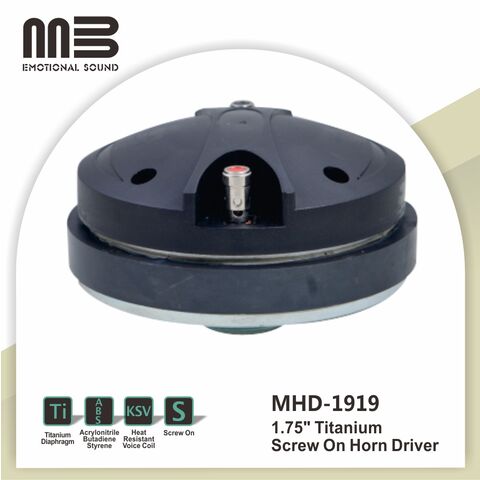 محرك مكبر صوت تيتانيوم ملولب 1.75 بوصة - مكون صوت احترافي for sale at factory direct price