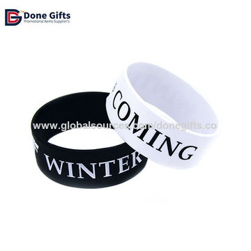 Pulsera de cuentas de silicona / Pulsera de silicona con logo personalizado, pulseras de silicona impresas, OME bienvenido for sale at factory direct price