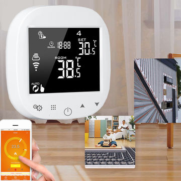 Thermostat Intelligent WiFi Programmable Contrôleur de Température Compatible avec Alexa Google Home