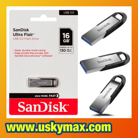 16GB 32GB 64GB USB 3.0 SanDisk ULTRA FLAIR Flash Memory Pen Drive Stick 
