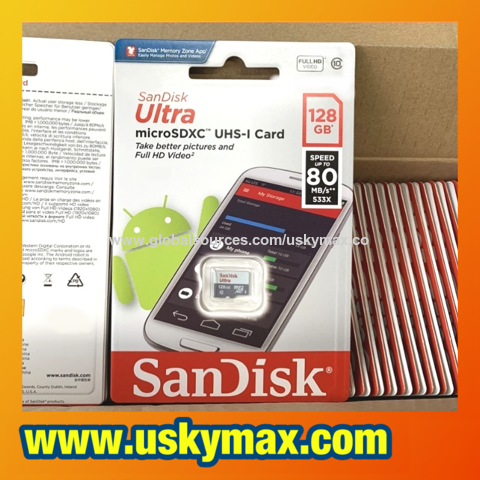  SanDisk 256GB Ultra microSDXC UHS-I Memory Card with Adapter -  100MB/s, C10, U1, Full HD, A1, Micro SD Card - SDSQUAR-256G-GN6MA :  Electronics