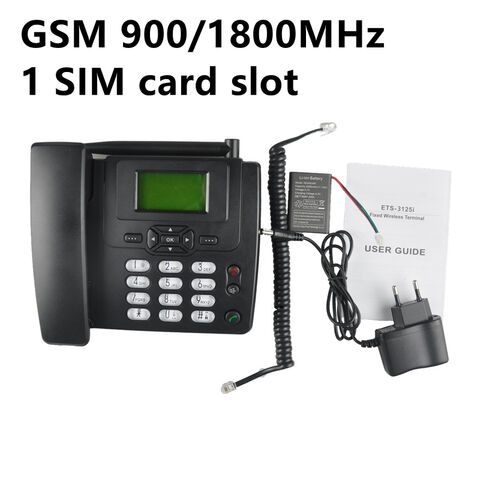 Téléphone fixe sans fil GSM téléphone double SIM Téléphone fixe avec  emplacement pour carte SIM - Chine Téléphone fixe sans fil GSM et téléphone  double SIM prix