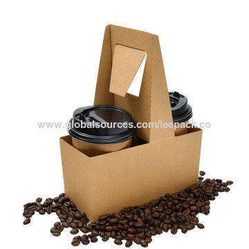 Buy Wholesale China Disposable Take Away Paper Cup Holder To Go Cup Carrier  For Coffee Cup & Cup Carrier at USD 0.003