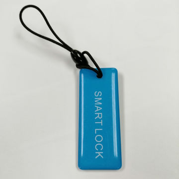 RFID Epoxy Keyfob, 45*18mm, Blau, ATA5577, 125kHz Frequenz, Lesen/Schreiben